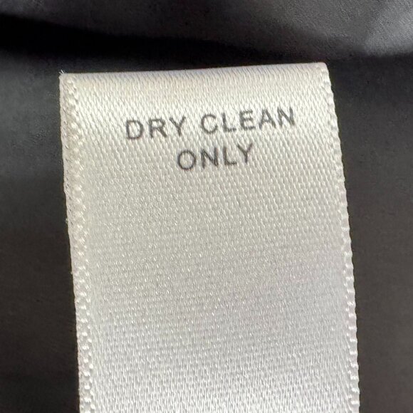 Vintage Y2K Banana Republic Wool Blend Dark Gray Pinstripe Over Coat Size Large - Picture 12 of 14